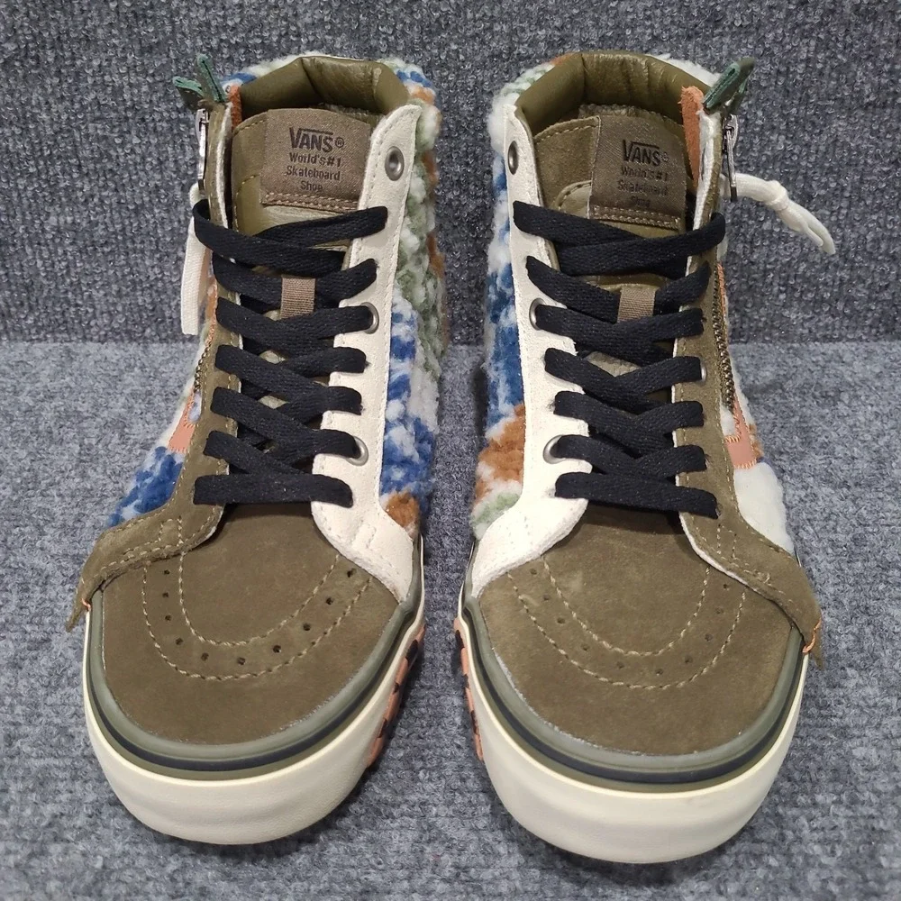 Vans Sneakers SK8-Hi Reissue Cap Mixed Suede Faux Fur Womens 7 Shoes